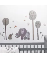 Bedtime Originals Elephant Love Gray Elephants/Trees/Stars Wall Decals/Stickers