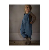 Child Boy and Child Girl Organic Cotton Oversized Denim Dungaree