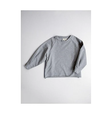 The Simple Folk Kids Comfy Organic Cotton Fleece Sweatshirt