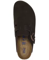 Birkenstock Women's Boston Soft Footbed Suede Leather Clogs from Finish Line