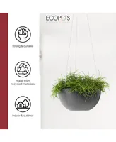 Ecopots Modern Hanging Brussels Flower Pot Planter