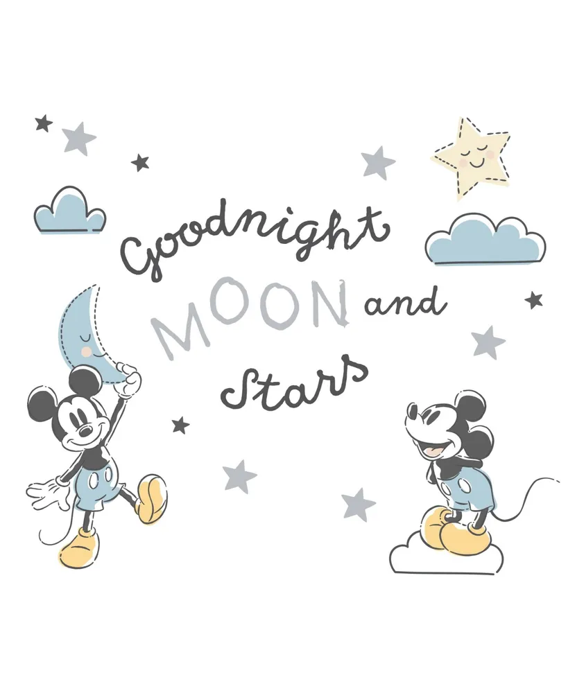 Disney Baby Minnie Mouse Pink/Gray Celestial Wall Decals – Lambs & Ivy