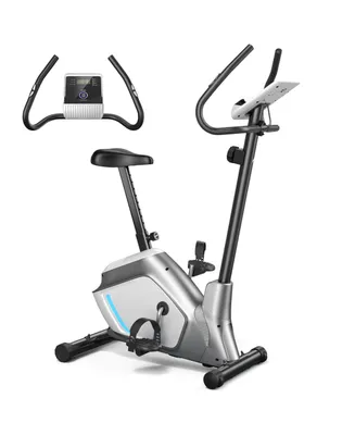 2-in-1 Elliptical Trainer Exercise Bike Lcd Screen 8 Magnetic Resistances