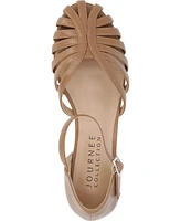 Journee Collection Women's Joannah Fisherman Ankle Strap Flat