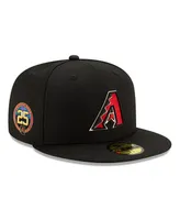 Men's New Era Black Arizona Diamondbacks 25th Anniversary 59FIFTY Fitted Hat