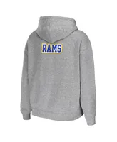 Women's Wear by Erin Andrews Heather Gray Los Angeles Rams Plus Full-Zip Hoodie