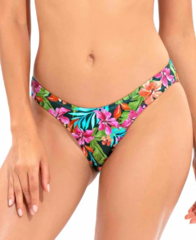 Lucky Brand Womens Bikini Swimsuit Bottoms Hipster Patterned Bathing Suit  New 