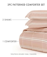ienjoy Home Ultra Soft Stripe Reversible 3- Pc. Comforter Set