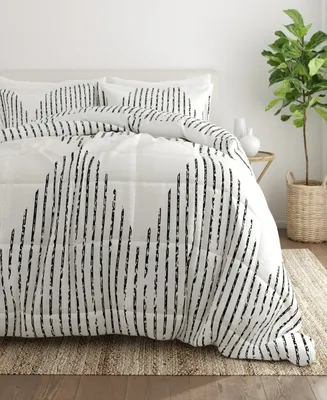 Home Collection Piece Premium Ultra Soft Diamond Stripe Comforter Set