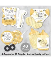 Little Bumblebee 4 Baby Shower Games - 10 Cards Each - Gamerific Bundle