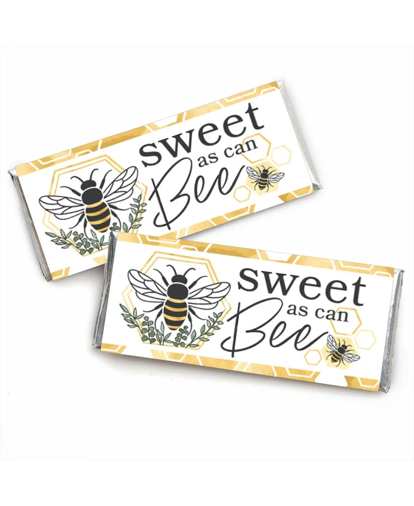 Big Dot Of Happiness Little Bumblebee Candy Bar Wrapper Bee Baby