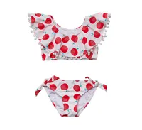 Toddler, Child Girls Juicy Fruit Sustainable Flounce Bikini