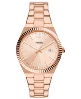 Fossil Women's Scarlette Quartz -Tone Stainless Steel Bracelet Watch, 38mm