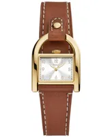 Fossil Women's Harwell Quartz Brown Leather Strap Watch, 28mm