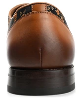 Taft Men's Paris Handcrafted Leather and Jacquard Dress Shoes