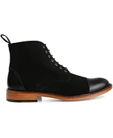 Taft Men's Troy Handcrafted Leather and Suede Dress Boots