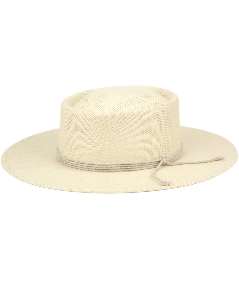 Angela & William Light Boater Gamble Porkpie Derby Fedora Sun Hat