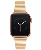 Anne Klein Women's Rose Gold-Tone Stainless Steel Bar Band designed for Apple Watch 42mm (Series 1-3 only) & 44/45/46/49mm (Ultra & Ultra 2)