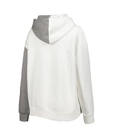 Women's Gameday Couture Gray, White Michigan Wolverines Split Pullover Hoodie