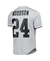 Men's Mitchell & Ness Charles Woodson Gray Oakland Raiders Retired Player Name and Number Mesh Top