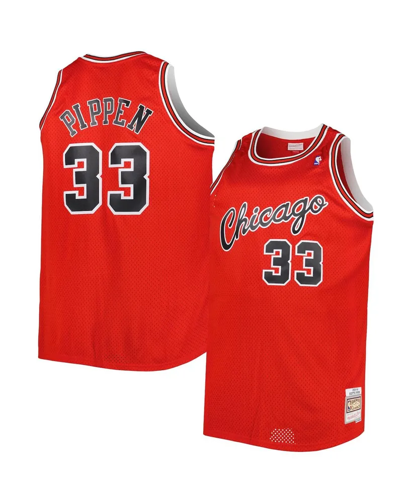 Men's Mitchell & Ness Scottie Pippen Red Chicago Bulls Big and Tall Hardwood Classics 2003-04 Swingman Jersey