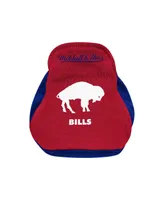 Newborn and Infant Boys Girls Mitchell & Ness Royal, Red Buffalo Bills Throwback Bodysuit Bib Booties Three-Piece Set