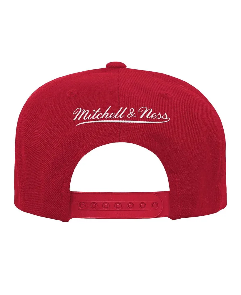 Big Boys and Girls Mitchell & Ness Red Tampa Bay Buccaneers Gridiron Classics Ground Snapback Hat