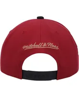 Men's Mitchell & Ness Red Portland Trail Blazers Hardwood Classics Free Bird Snapback Hat