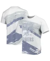 Men's Mitchell & Ness White Jackson State Tigers Paintbrush Sublimated T-shirt