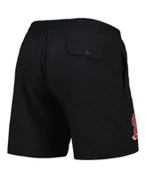 Men's Mitchell & Ness Black Tampa Bay Buccaneers Team Essentials Nylon Shorts