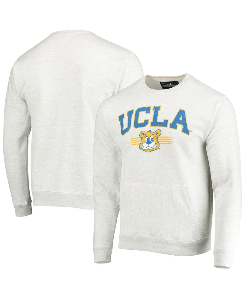 Men's League Collegiate Wear Heathered Gray Ucla Bruins Upperclassman Pocket Pullover Sweatshirt