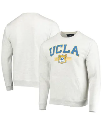 Men's League Collegiate Wear Heathered Gray Ucla Bruins Upperclassman Pocket Pullover Sweatshirt