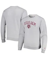 Men's League Collegiate Wear Gray Texas A&M Aggies 1965 Arch Essential Pullover Sweatshirt