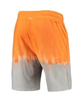 Men's Mitchell & Ness Tennessee Orange, Gray Volunteers Tie-Dye Shorts