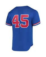 Men's Mitchell & Ness Pedro Martinez Blue Montreal Expos 1997 Cooperstown Collection Mesh Batting Practice Jersey