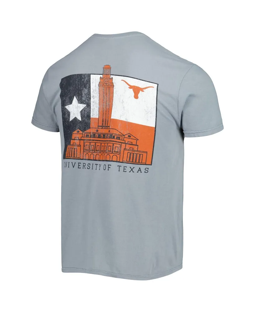 Men's Gray Texas Longhorns Hyperlocal Flag T-shirt