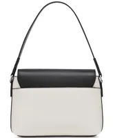 Calvin Klein Millie Small Convertible Shoulder Bag with Striped Crossbody Strap