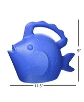 Novelty Plastic Character Watering Can, Fish, Bright Blue, 0.75 Gallon