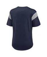 Women's Nike Heather Navy Dallas Cowboys Primary Logo Fashion Top