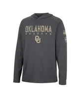 Men's Colosseum Charcoal Oklahoma Sooners Team Oht Military-Inspired Appreciation Hoodie Long Sleeve T-shirt