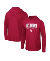 Men's Colosseum Crimson Oklahoma Sooners Team Color Rival Hoodie Long Sleeve T-shirt