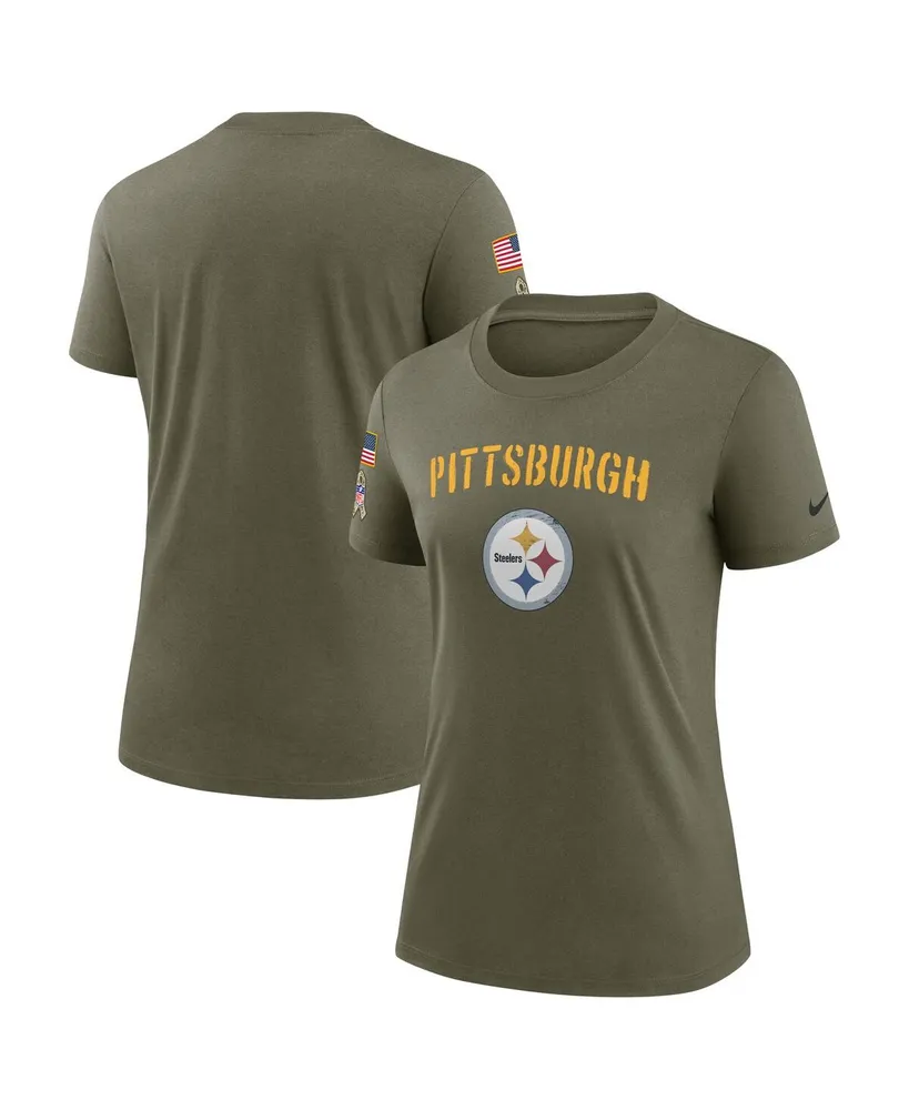 Women's Nike Olive Philadelphia Eagles 2022 Salute To Service Legend T-Shirt