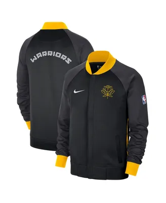 Men's Nike Black, Yellow Golden State Warriors 2022, 23 City Edition Showtime Thermaflex Full-Zip Jacket