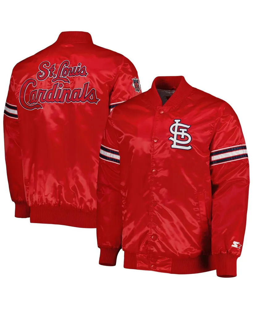 St. Louis Cardinals Starter Slider Satin Full-Snap Varsity Jacket