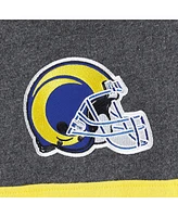 Men's Starter Heather Charcoal, Royal Los Angeles Rams Extreme Pullover Hoodie