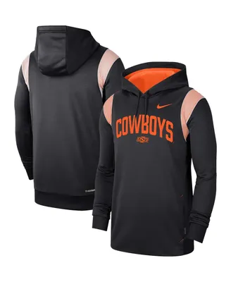 Men's Nike Black Oklahoma State Cowboys 2022 Game Day Sideline Performance Pullover Hoodie