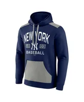 Men's Fanatics Navy, Gray New York Yankees Chip Team Pullover Hoodie