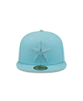 Men's New Era Aqua Dallas Cowboys Color Pack 59FIFTY Fitted Hat