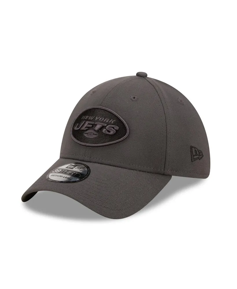 Men's New Era Graphite York Jets Classic 39Thirty Flex Hat