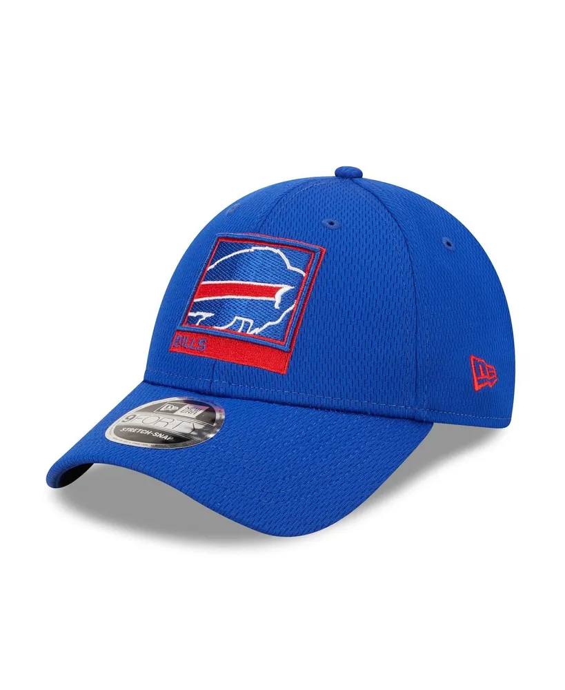 Buffalo Bills New Era Logo Patch Trucker 9FORTY Snapback Hat - Royal/White